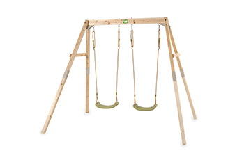 Duo swing in wood or metal