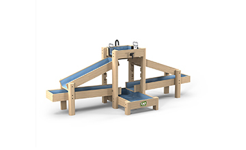 Wooden water tracks for outdoor play