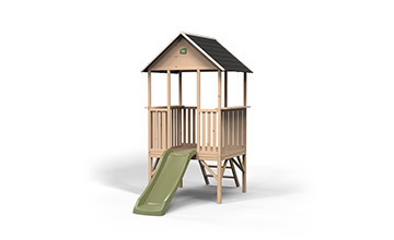 Playhouse with slide