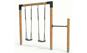 Swing with monkey bar | Wooden and steel models