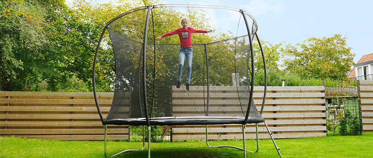 How do I take care of my EXIT trampoline?