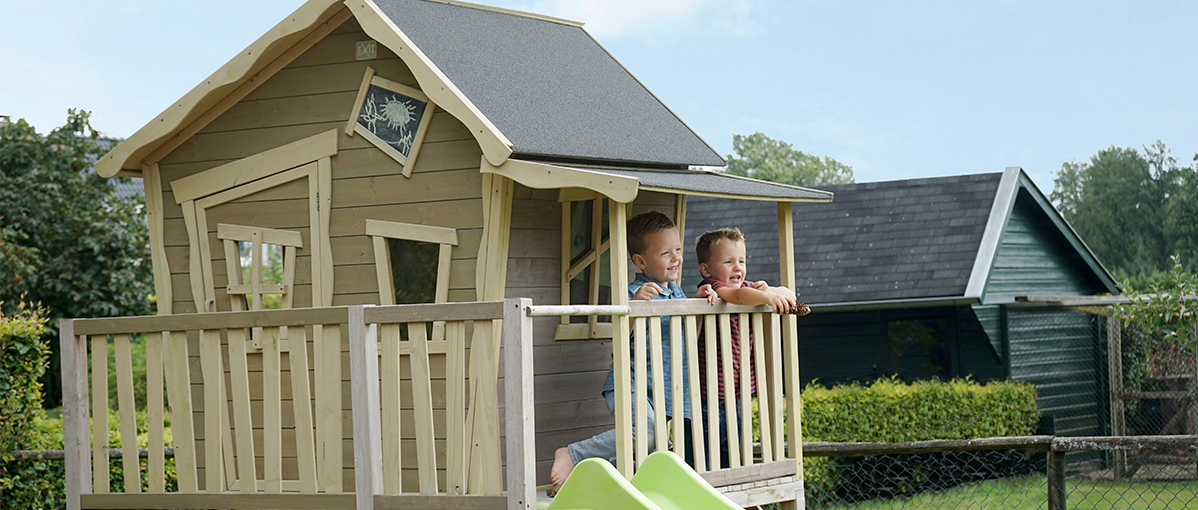 How do I maintain an EXIT wooden playhouse?