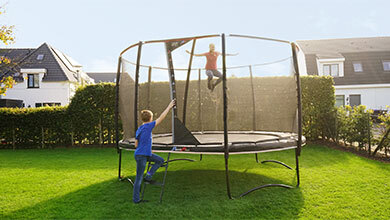 What determines the quality of an EXIT trampoline?