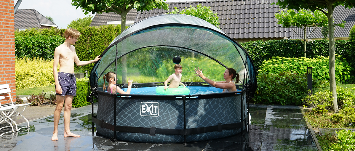 Will an EXIT pool dome or canopy fit on my swimming pool EXIT Toys