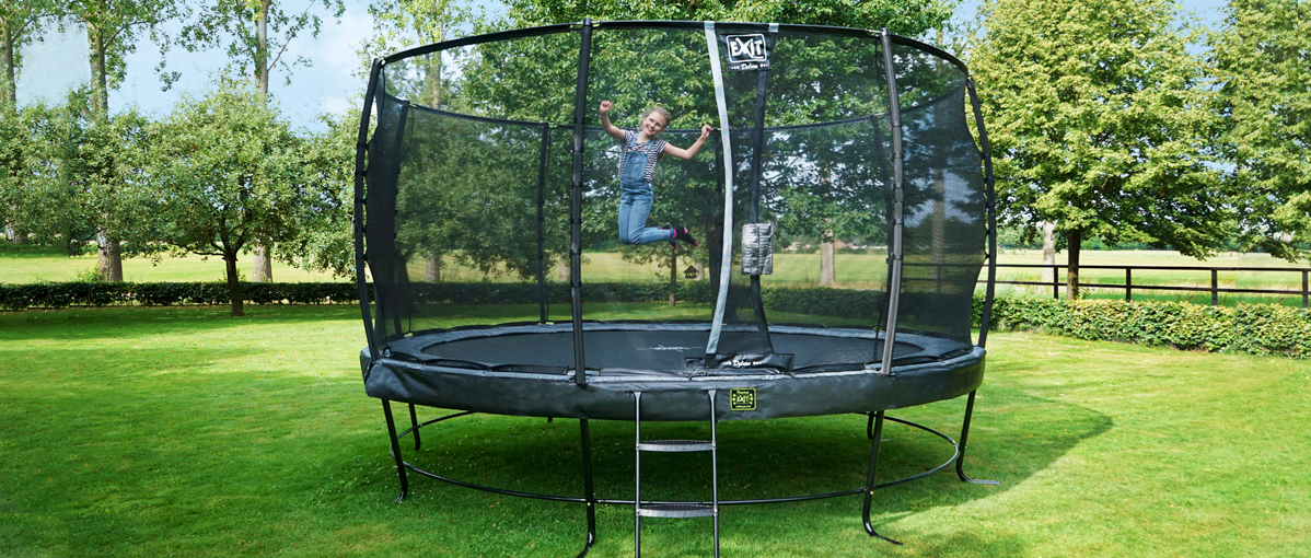 What are the differences between the Elegant trampolines from EXIT Toys?