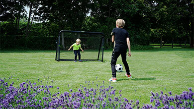 Exercising outdoors with EXIT Toys