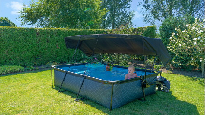 Tips for setting up an EXIT swimming pool dome or canopy