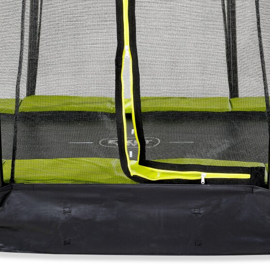 EXIT Silhouette ground trampoline ø244cm with safety net - green