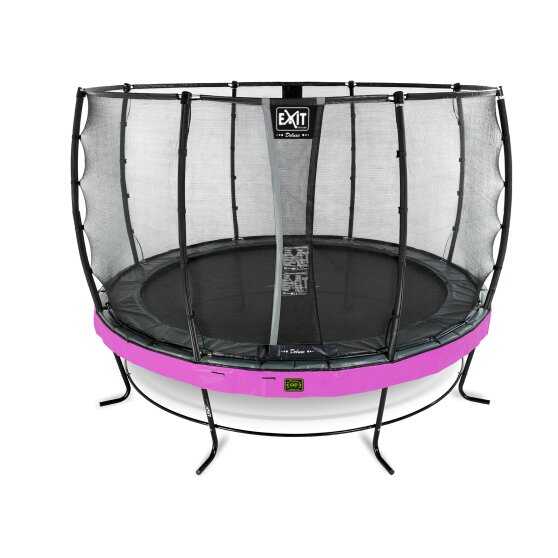 EXIT Elegant Premium trampoline ø427cm with Deluxe safetynet - purple