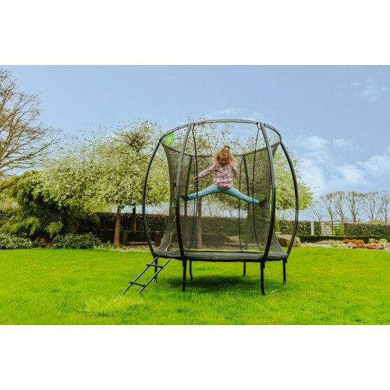 EXIT Silhouette trampoline ø183cm with ladder - black