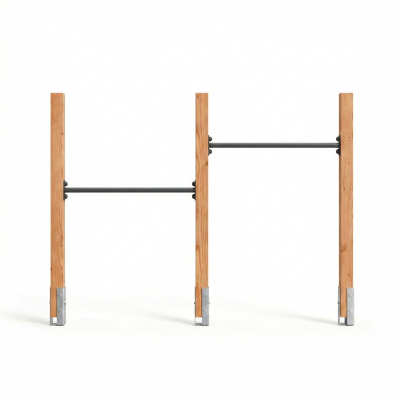 EXIT Linea 85 wooden tumble bar double