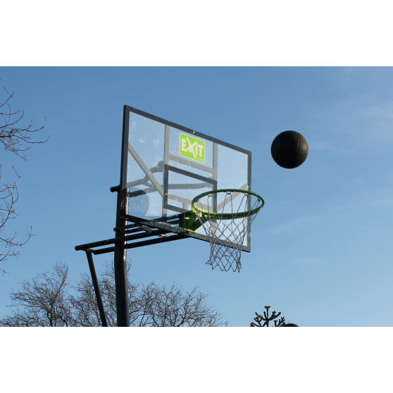 EXIT portable basketball backboard on wheels - green/black