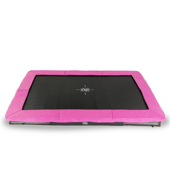 EXIT Silhouette ground sports trampoline 244x366cm - pink