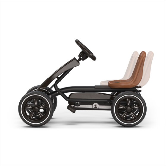 EXIT Foxy go-kart for kids black | pedal go-kart from 2 years