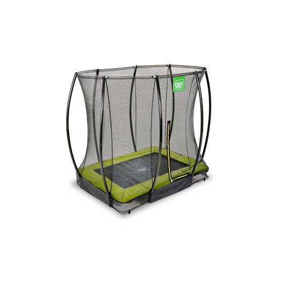 EXIT Silhouette ground trampoline 153x214cm with safety net - green