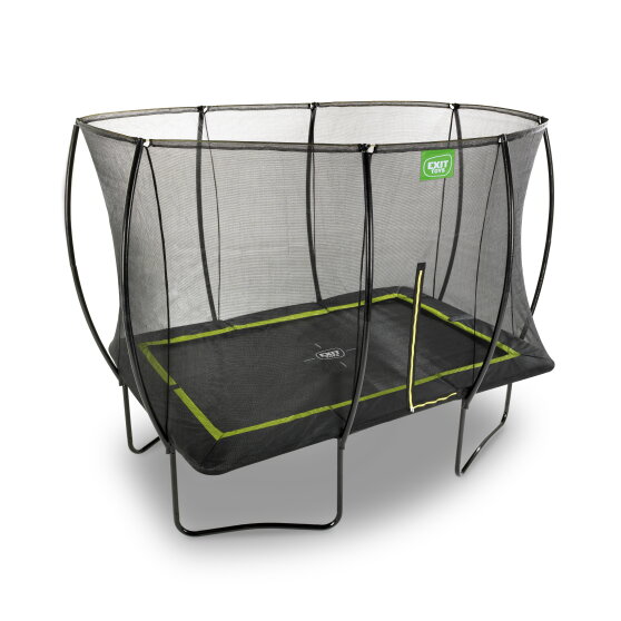 EXIT Silhouette trampoline 244x366cm with ladder - black