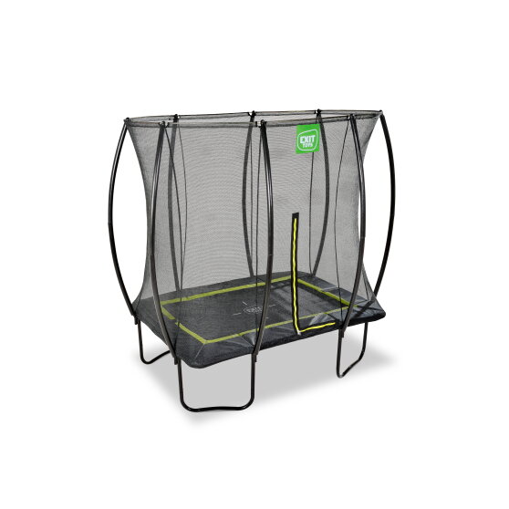 EXIT Silhouette trampoline 153x214cm with ladder - black