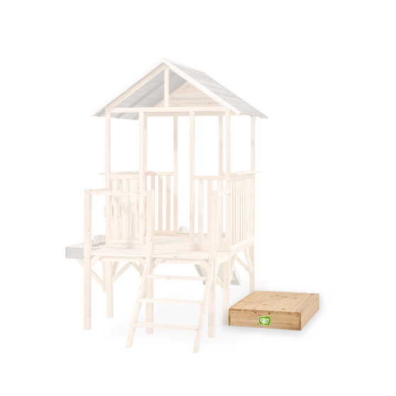 EXIT wooden sandpit 90x60x14cm