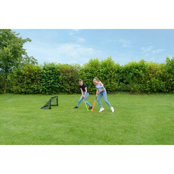 EXIT Pico steel hockey goal 90x60cm (set of 2) - black