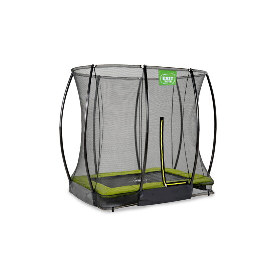 EXIT Silhouette ground trampoline 153x214cm with safety net - green