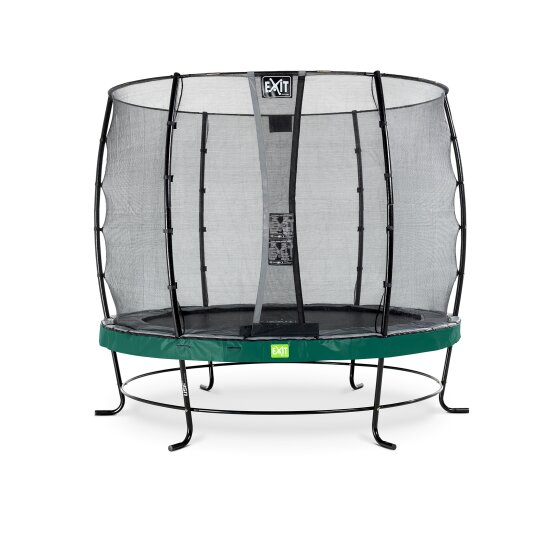 EXIT Elegant trampoline ø253cm with Economy safetynet - green