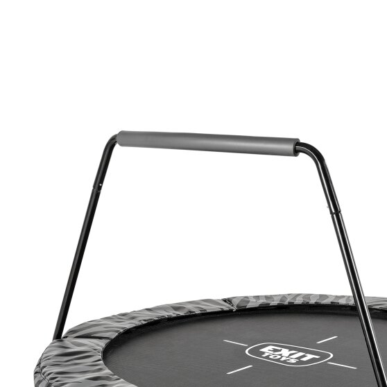 EXIT Tiggy junior trampoline with bar ø140cm - black/grey
