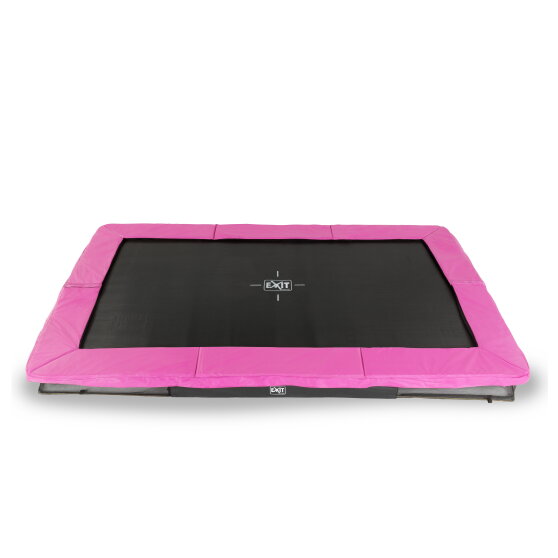 EXIT Silhouette ground sports trampoline 214x305cm - pink