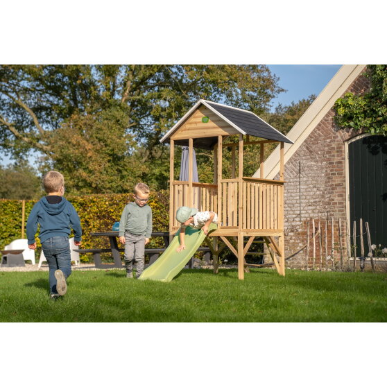 EXIT Panorama 300 wooden playhouse with slide