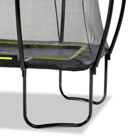 EXIT Silhouette trampoline 153x214cm with ladder - black