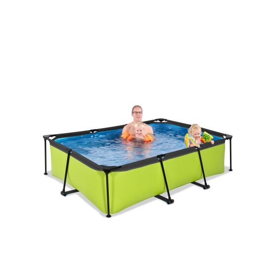 EXIT Lime pool 220x150x65cm with filter pump - green