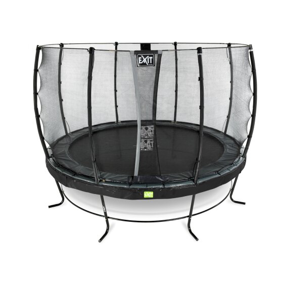 EXIT Elegant trampoline ø366cm with Economy safetynet - black
