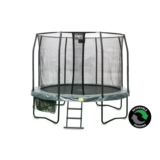 10.91.14.02-exit-jumparena-trampolin-o427cm-with-ladder-and-shoe-bag-green-grey-1