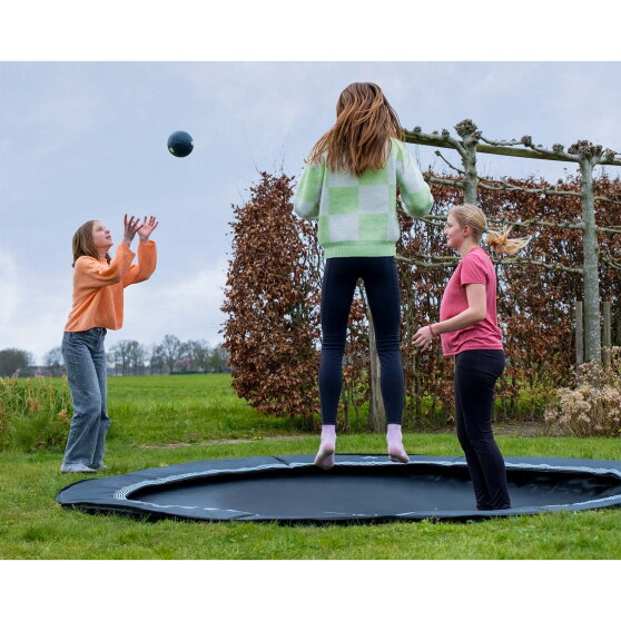 EXIT InTerra ground-level sports trampoline &oslash;305cm - black