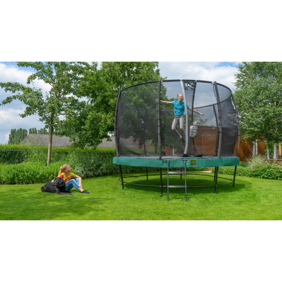 EXIT Elegant Premium trampoline complete set ø253cm - green