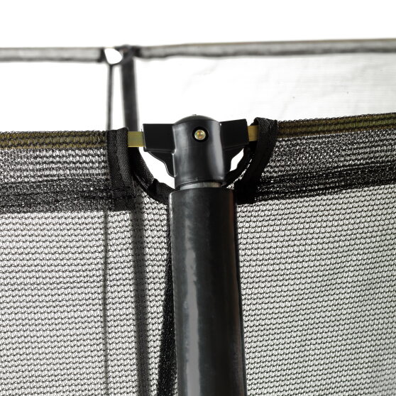 EXIT Silhouette ground trampoline ø244cm with safety net - black