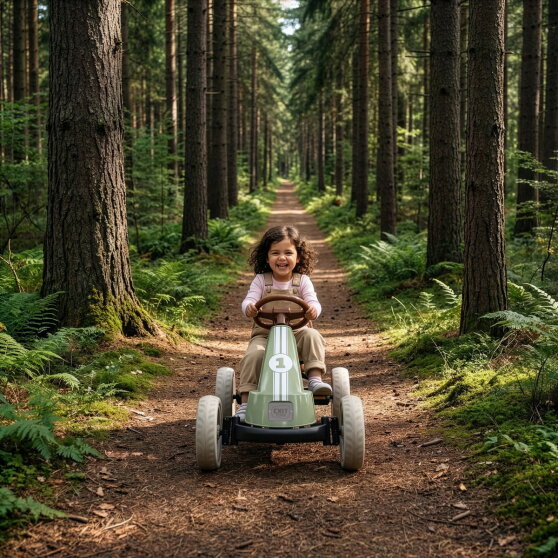 EXIT Foxy go-kart for kids green | pedal go-kart from 2 years