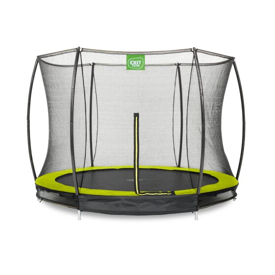 EXIT Silhouette ground trampoline ø305cm with safety net - green