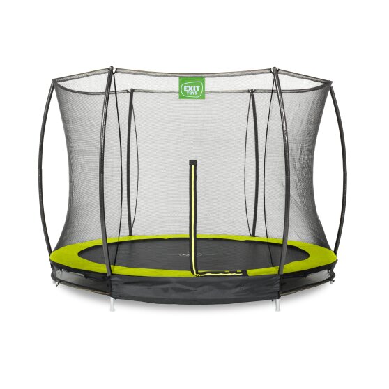 EXIT Silhouette ground trampoline ø305cm with safety net - green