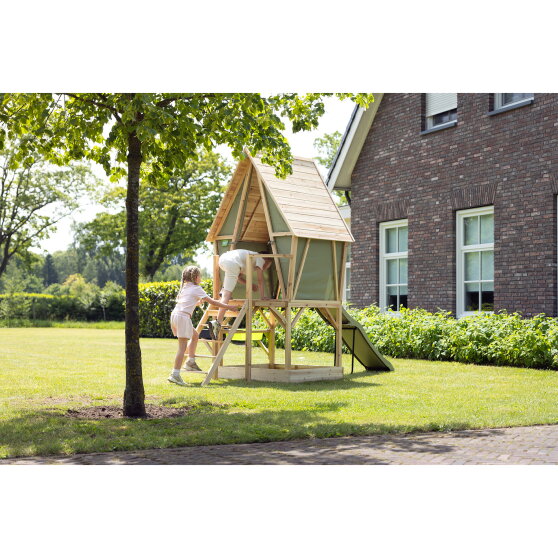 EXIT Yuki 550 playhouse with slide, mud kitchen and sandpit