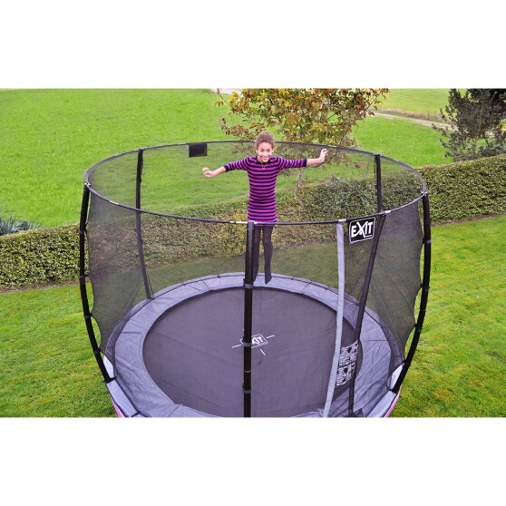 EXIT Elegant Premium trampoline ø253cm with Economy safetynet - black