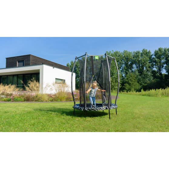 EXIT Tiggy junior trampoline with safety ø140cm - black/grey