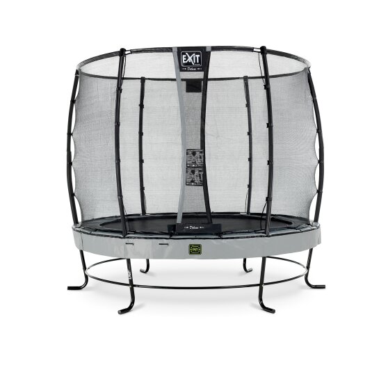 EXIT Elegant Premium trampoline ø253cm with Deluxe safetynet - grey