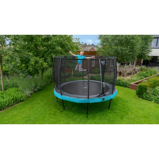 EXIT Elegant Premium trampoline ø253cm with Deluxe safetynet - blue