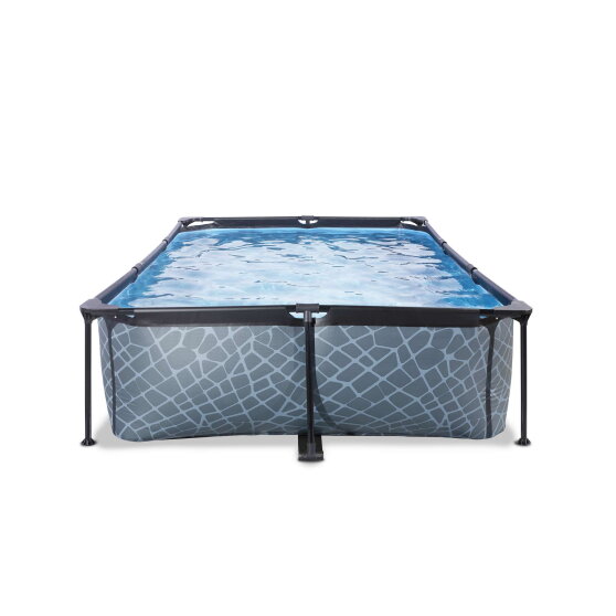EXIT Stone pool 300x200x65cm with filter pump - grey