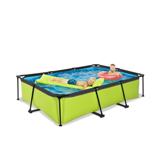 EXIT Lime pool 300x200x65cm with filter pump - green