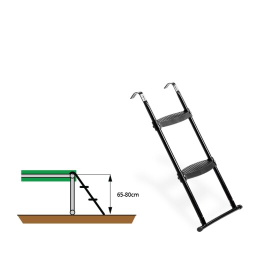 EXIT trampoline ladder for a frame height of 65-80cm