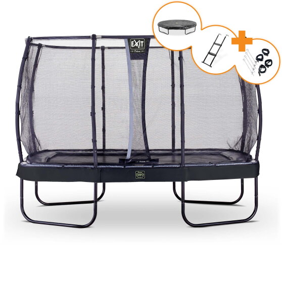 EXIT Elegant Premium trampoline complete set 244x427cm - black