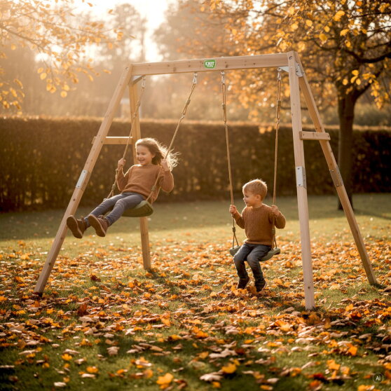 EXIT Silvi wooden swing set