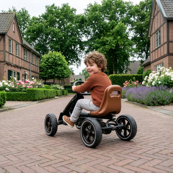 EXIT Foxy go-kart for kids black | pedal go-kart from 2 years