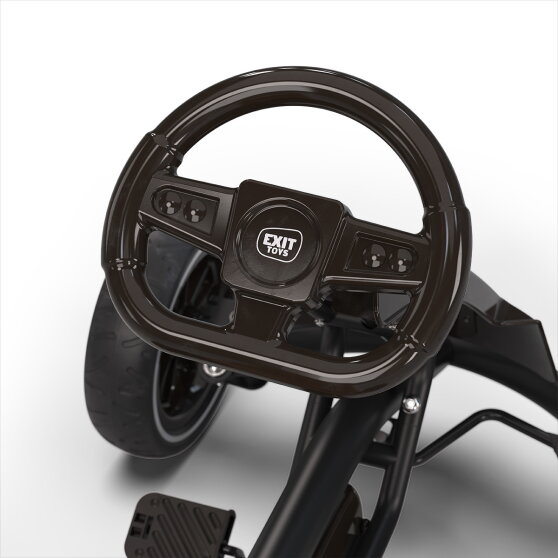 EXIT Foxy go-kart for kids black | pedal go-kart from 2 years